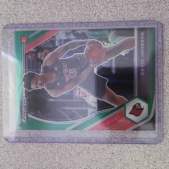 2021 Panini Prizm Draft Picks David Johnson RC Green Parallel - Picture 1 of 2